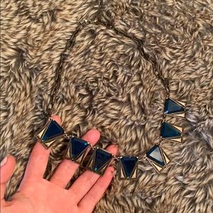 J Crew Green Statement Necklace